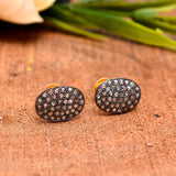 925 Sterling Silver Diamond Buttons