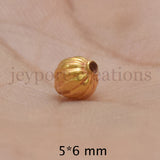 Solid 18K Yellow Gold Balls Traditional And Fine Jewelry Material Accessories