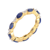 14K gold Sapphire & Diamond Ring