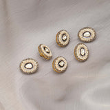 925 Silver Pearl Buttons