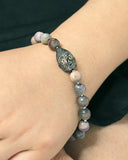 925 Silver Diamond & Agate Bracelet