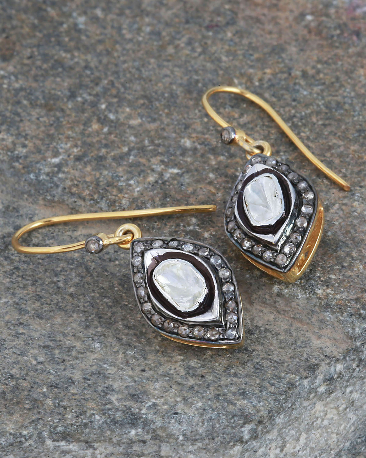 925 Silver Diamond Earrings