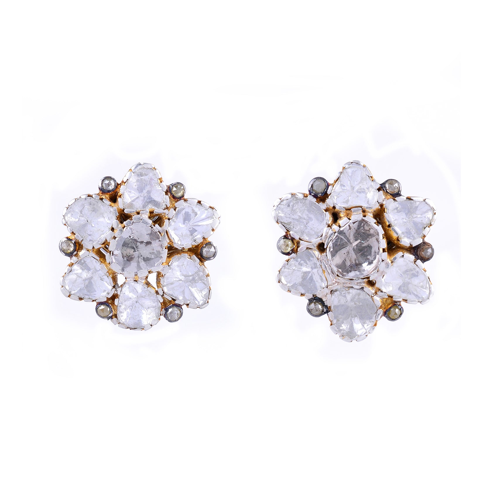 925 Silver Diamond Stud Earrings