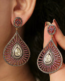 925 Silver Ruby Earrings