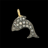 Fish Charm Diamond Pave Handmade Pendant