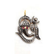 Lord Ganesha Diamond Ruby Eye Charm Pendant